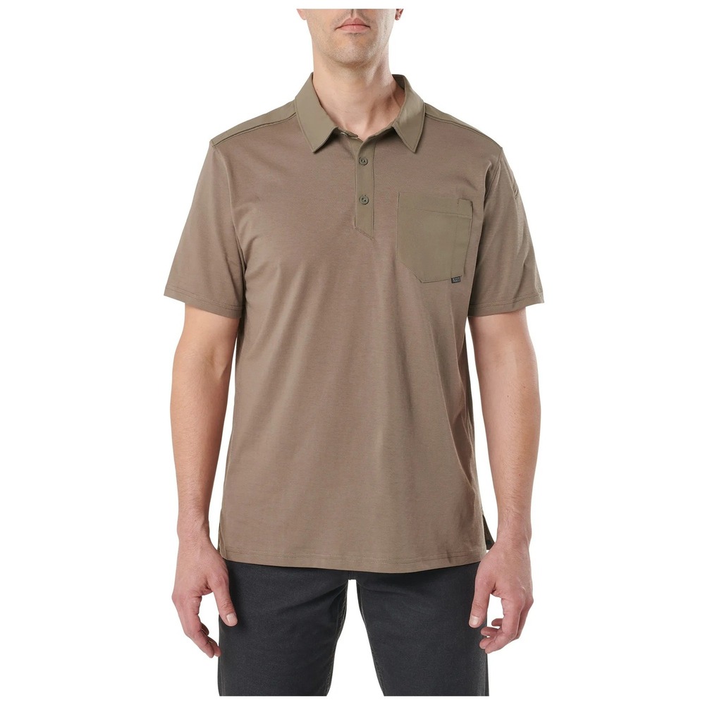 5.11 Tactical Mens Tan Marksman Short Sleeve Polo Shirt XL Gorpcore Tactical